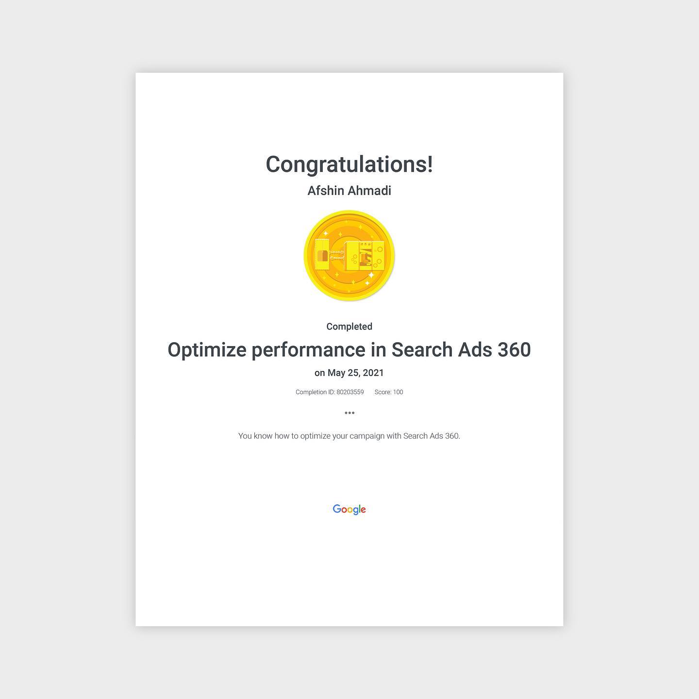 Optimize Performance in Search Ads